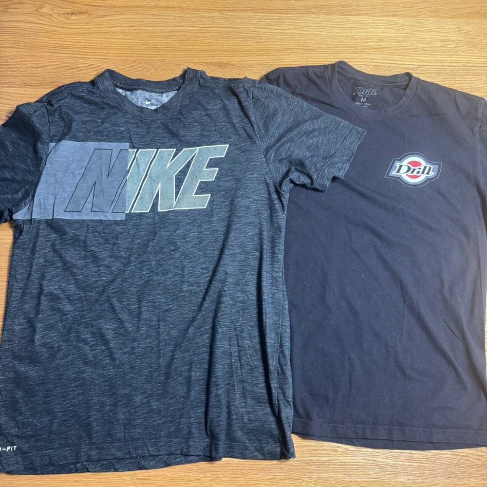 Men's Set of Black T-Shirts - Size Medium